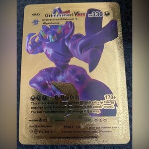 Gold Metal Pokemon Card Grimmsnarl